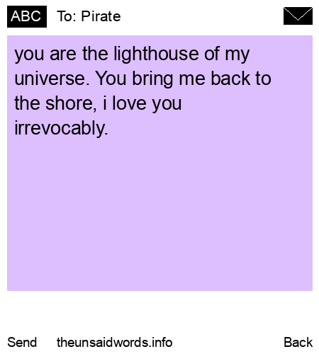 unsent message to Pirate 