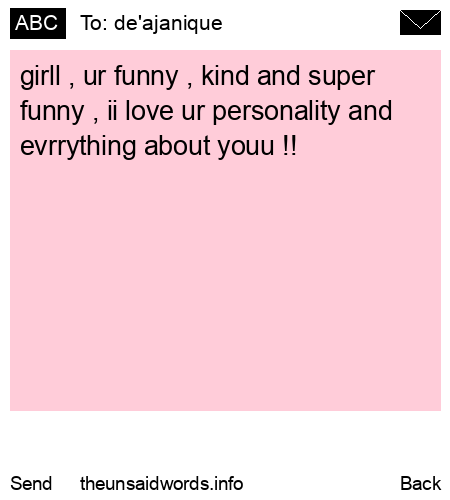 unsent message to de'ajanique