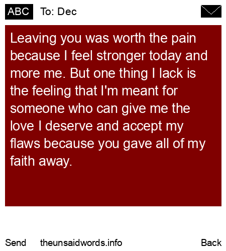 unsent message to Dec