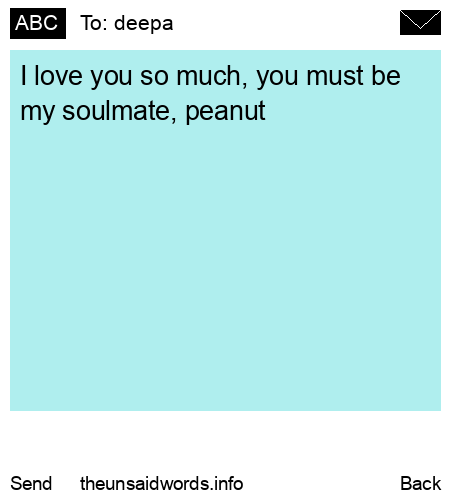 unsent message to deepa