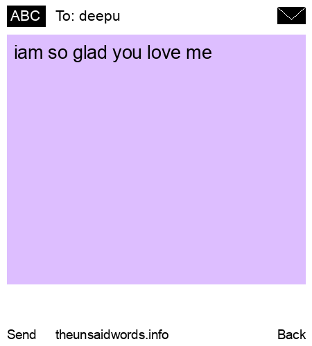 unsent message to deepu