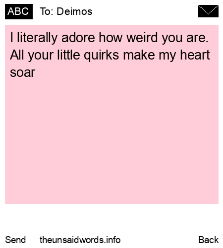 unsent message to Deimos
