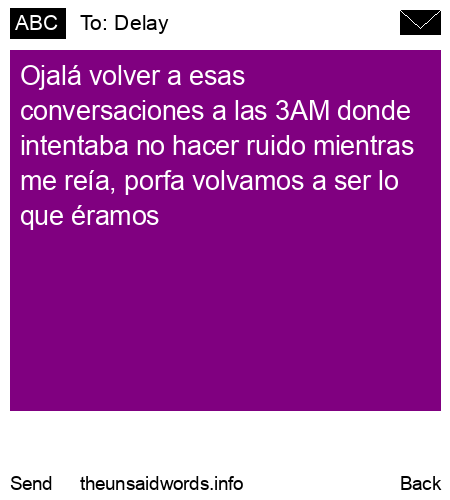 unsent message to Delay