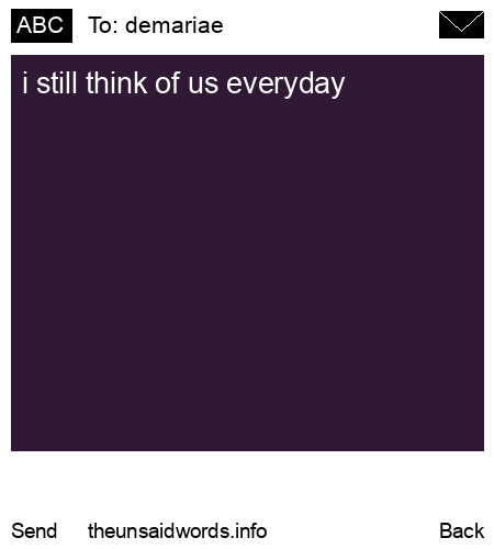 unsent message to demariae