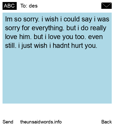 unsent message to des