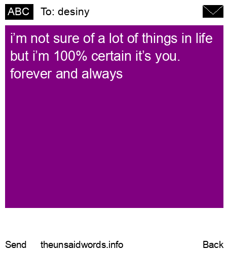 unsent message to desiny