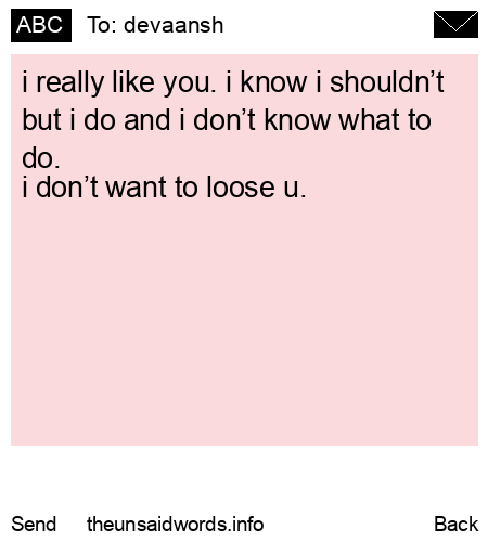 unsent message to devaansh