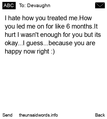 unsent message to Devaughn