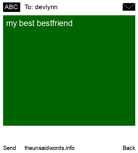 unsent message to devlynn