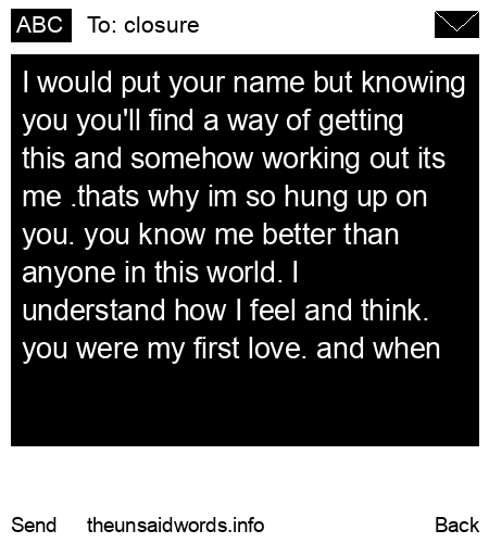 unsent message to closure