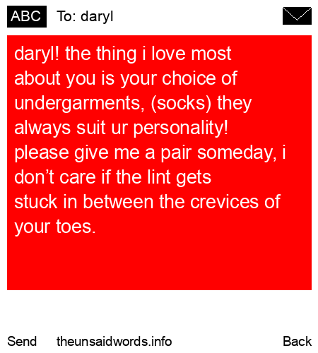 unsent message to daryl