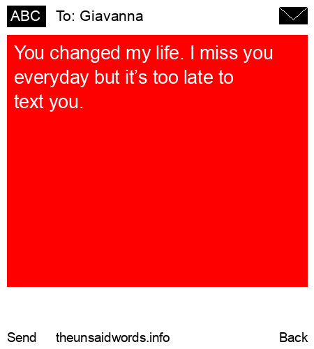 unsent message to Giavanna 