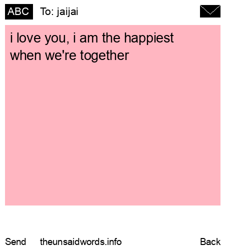 unsent message to jaijai
