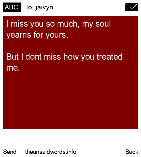 unsent message to jaivyn