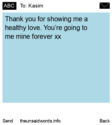 unsent message to Kasim