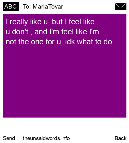 unsent message to MariaTovar 