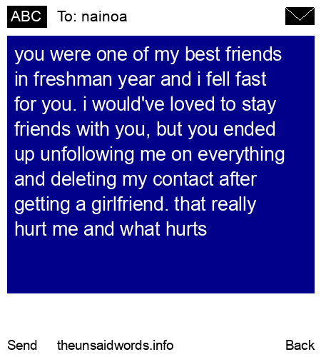 unsent message to nainoa