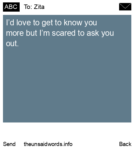 unsent message to Zita