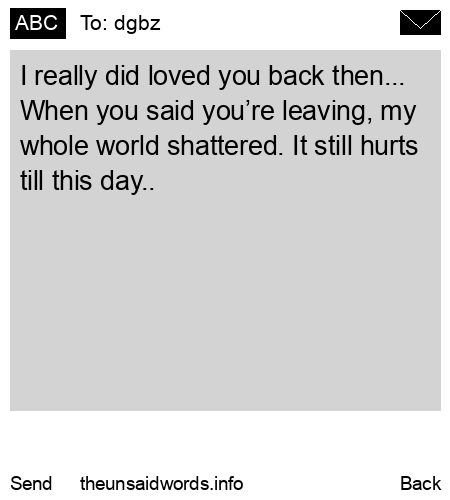 unsent message to dgbz