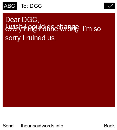 unsent message to DGC