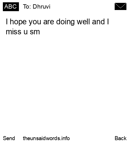 unsent message to Dhruvi 