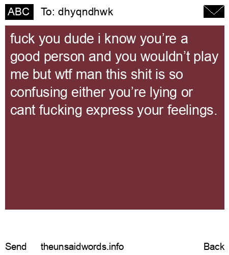 unsent message to dhyqndhwk