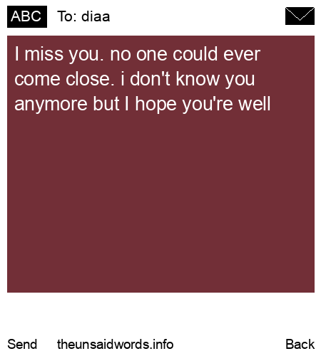 unsent message to diaa