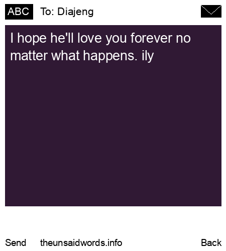 unsent message to Diajeng