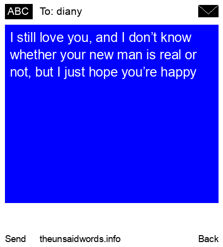 unsent message to diany