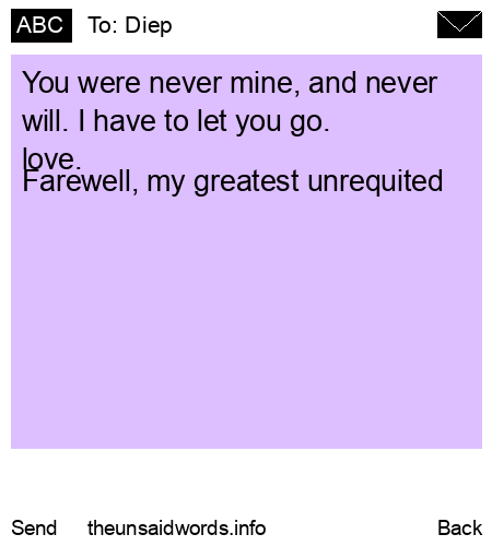 unsent message to Diep