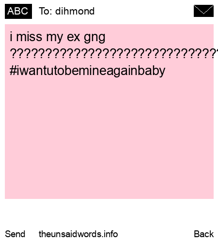 unsent message to dihmond 