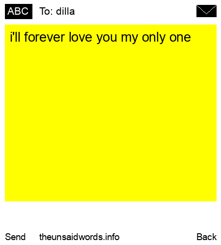 unsent message to dilla
