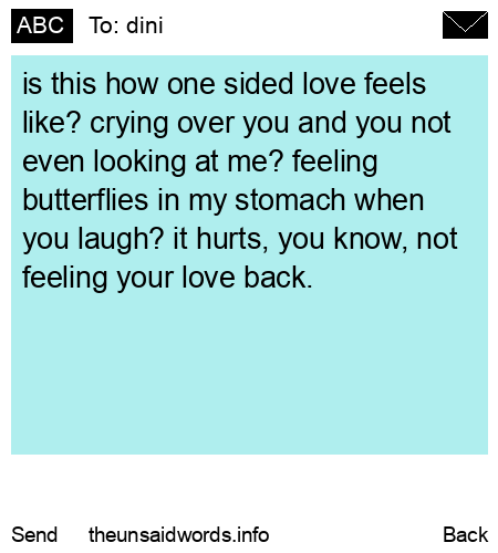 unsent message to dini