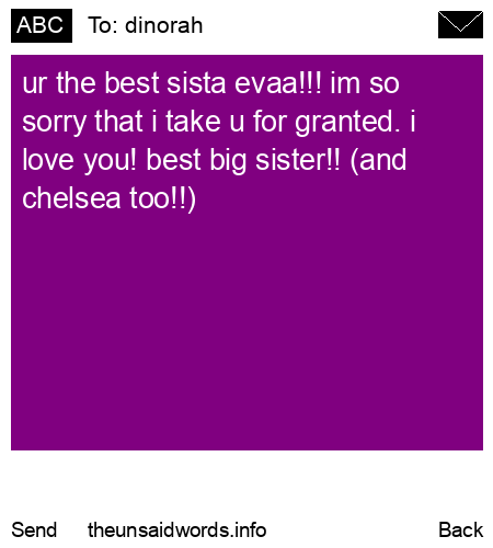 unsent message to dinorah
