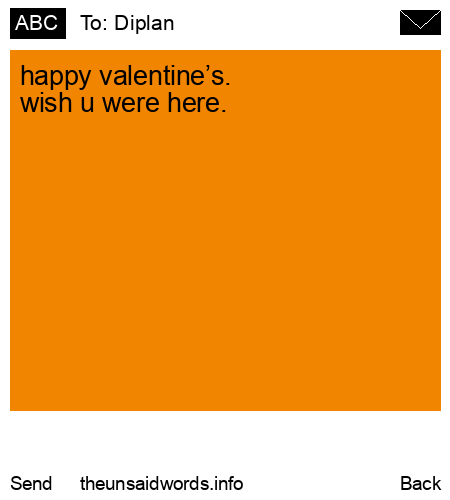 unsent message to Diplan