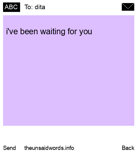 unsent message to dita