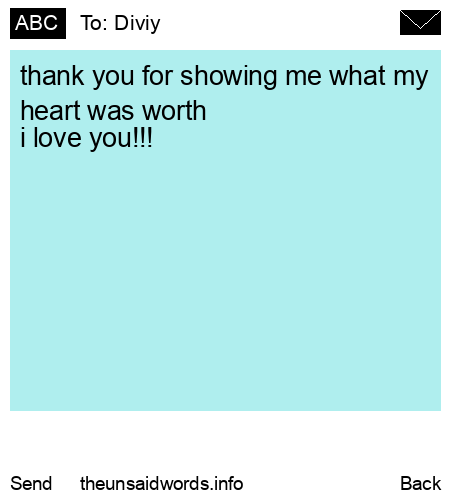 unsent message to Diviy 