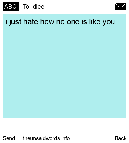 unsent message to dlee