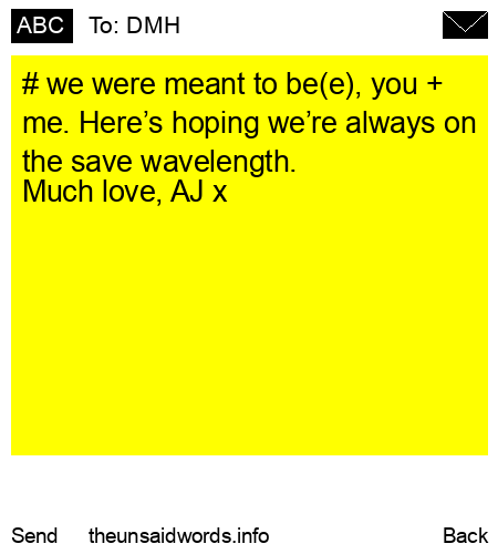 unsent message to DMH