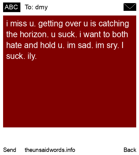 unsent message to dmy