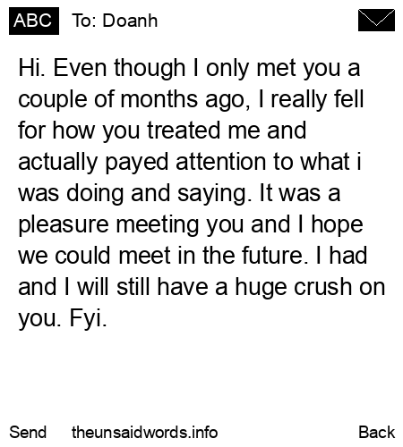 unsent message to Doanh