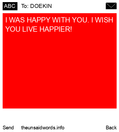 unsent message to DOEKIN