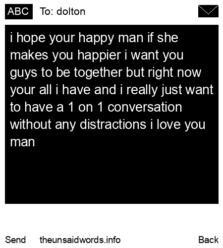 unsent message to dolton