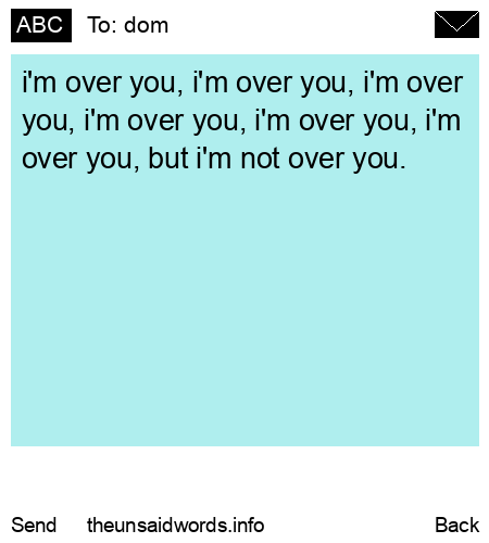 unsent message to dom