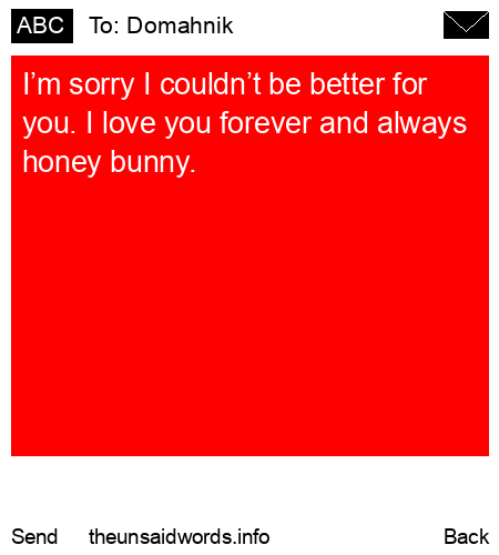 unsent message to Domahnik 