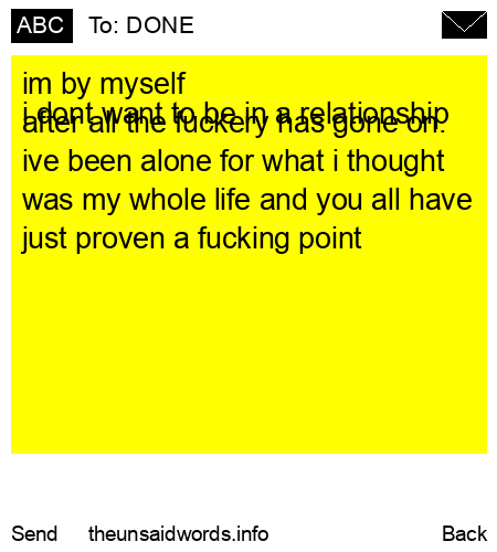unsent message to DONE