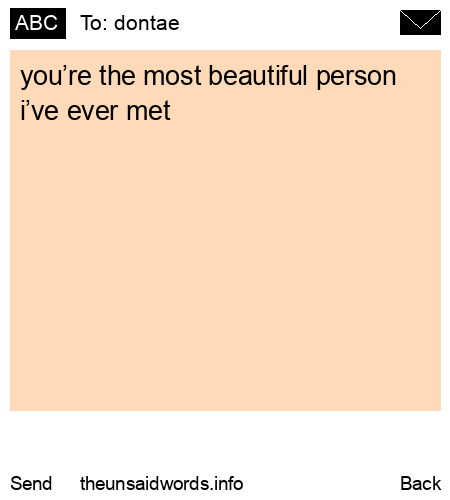 unsent message to dontae 