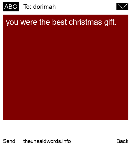 unsent message to dorimah