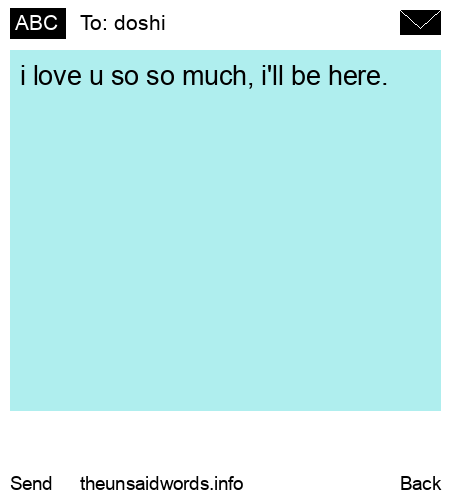unsent message to doshi