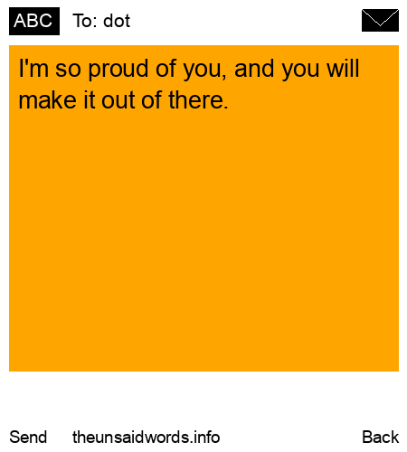 unsent message to dot